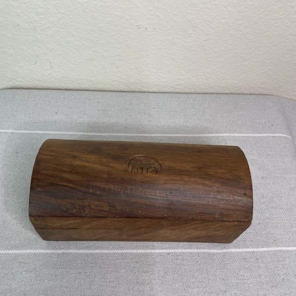 Vintage JCS Co Hand Carved Wood Elephant Napkin Rings Set Of 6 With Wooden Box - Picture 6 of 16